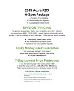 2019 Acura RDX AWD w/A-Spec Pkg