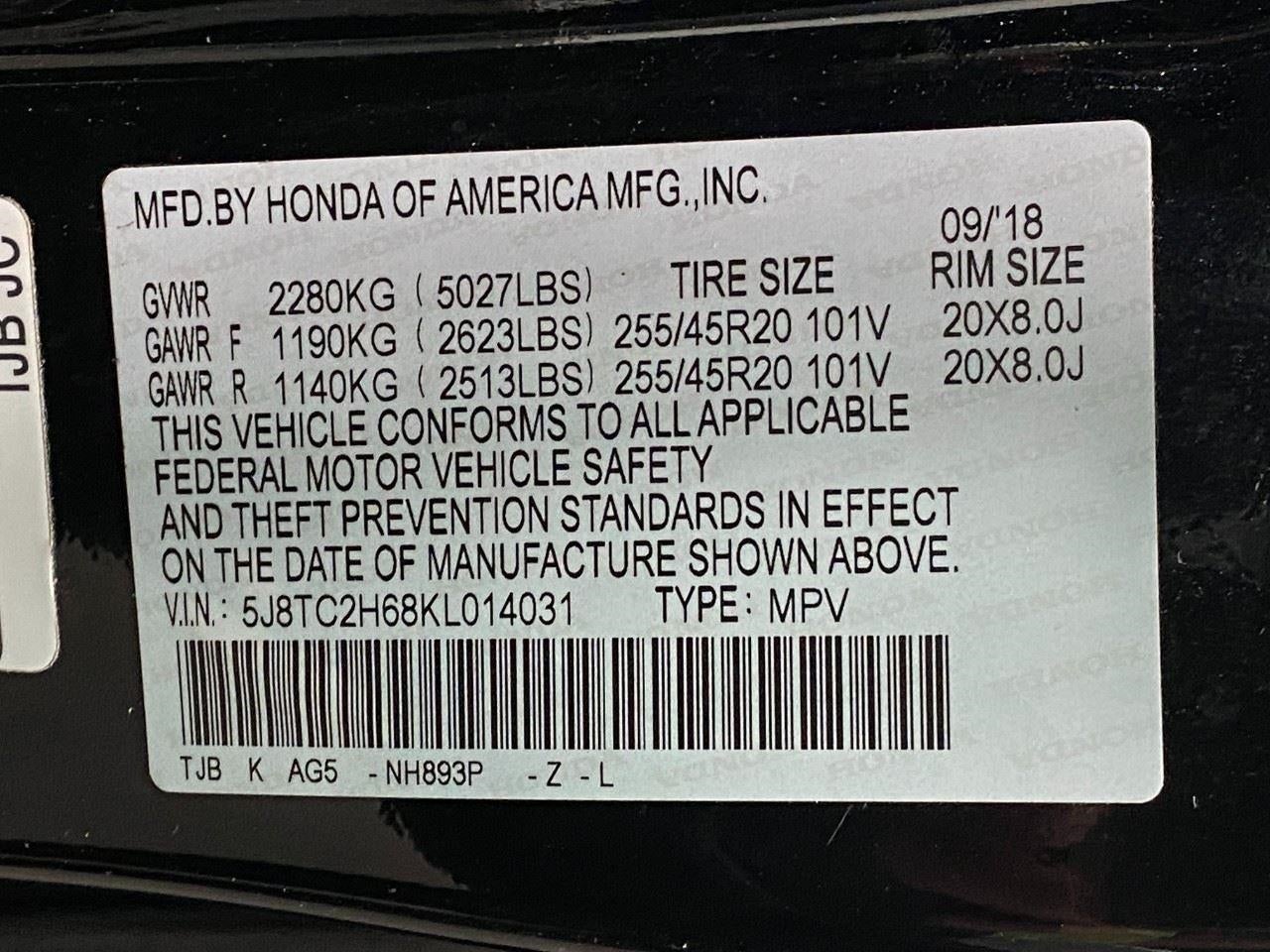2019 Acura RDX AWD w/A-Spec Pkg