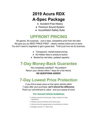 2019 Acura RDX AWD w/A-Spec Pkg