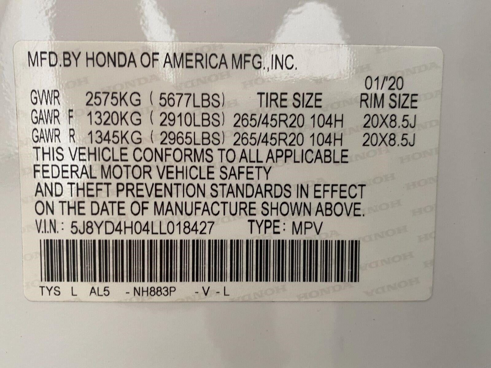 2020 Acura MDX SH-AWD 7-Passenger w/Technology/A-Spec Pkg