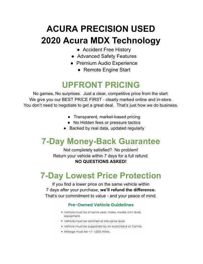 2020 Acura MDX SH-AWD 7-Passenger w/Technology Pkg