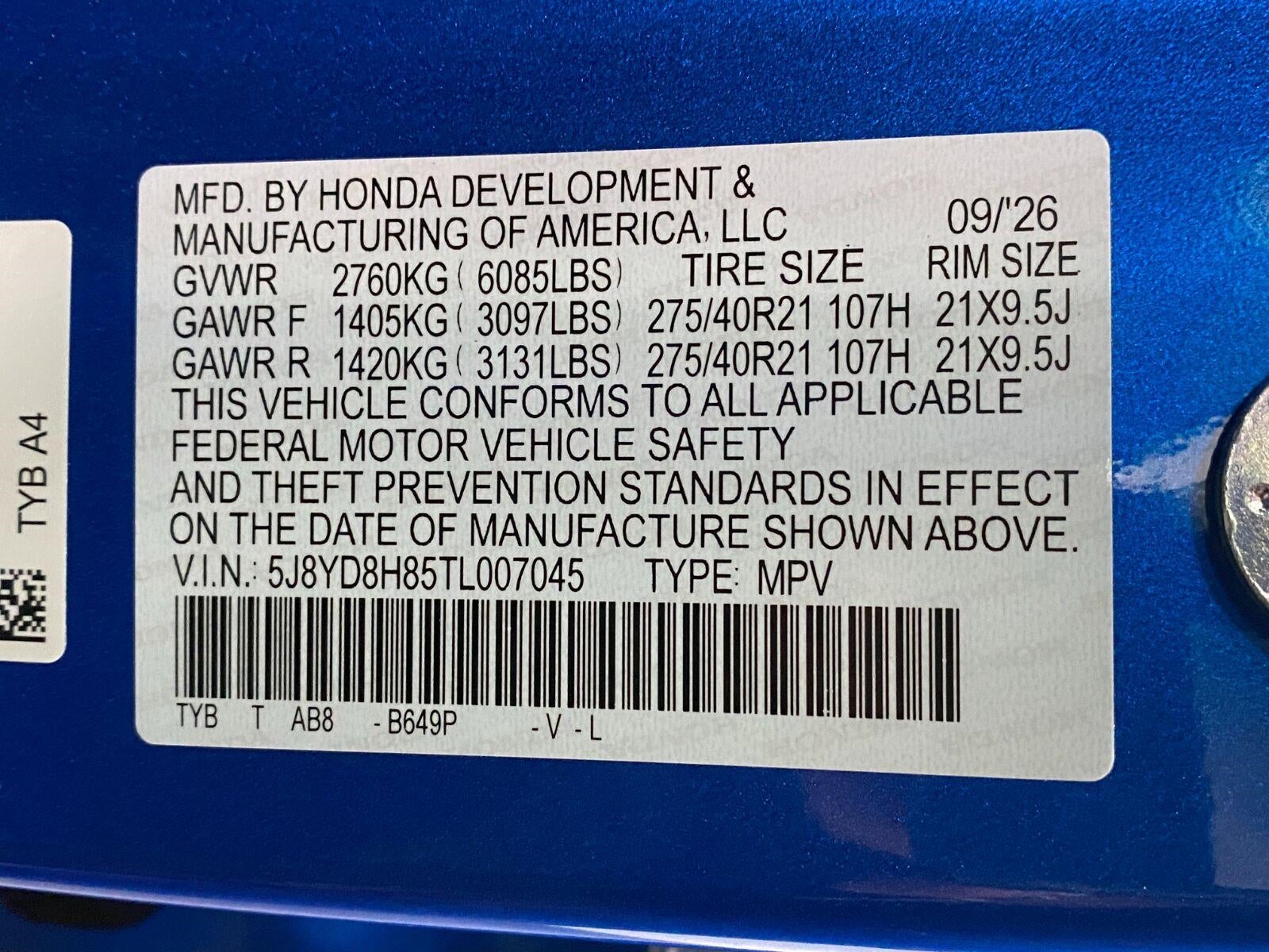 2026 Acura MDX Type S SH-AWD w/Advance Package