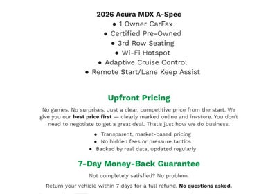 2026 Acura MDX SH-AWD w/A-Spec Package
