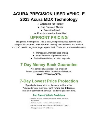 2023 Acura MDX SH-AWD w/Technology Package