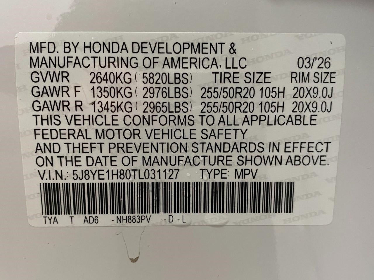 2026 Acura MDX SH-AWD w/Advance Package