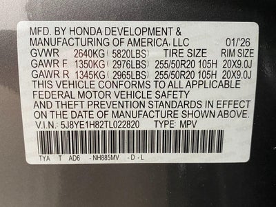 2026 Acura MDX SH-AWD w/Advance Package