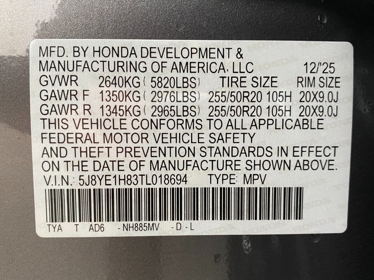 2026 Acura MDX SH-AWD w/Advance Package