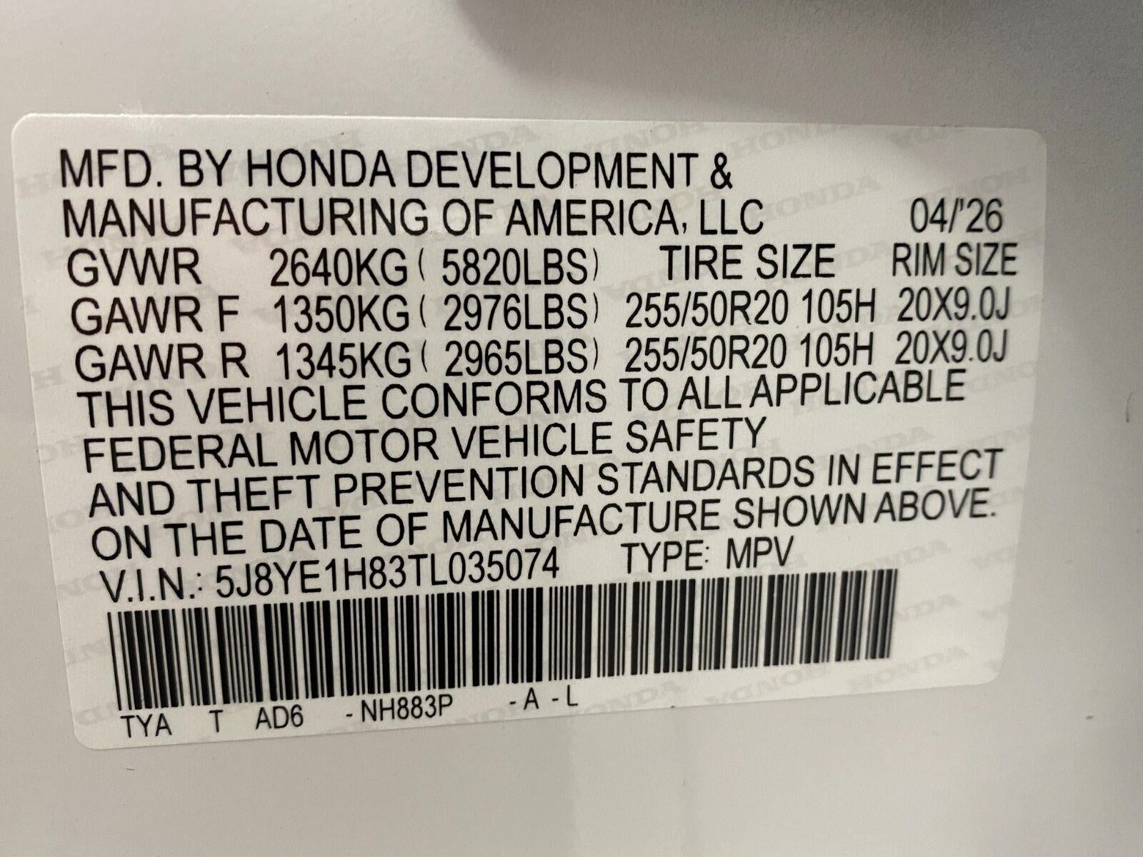 2026 Acura MDX SH-AWD w/Advance Package