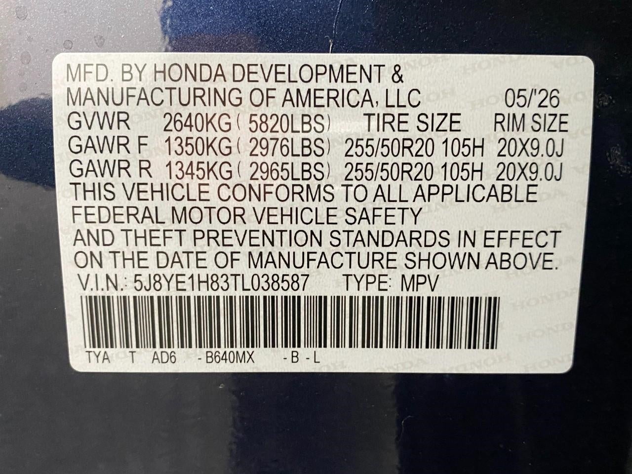 2026 Acura MDX SH-AWD w/Advance Package