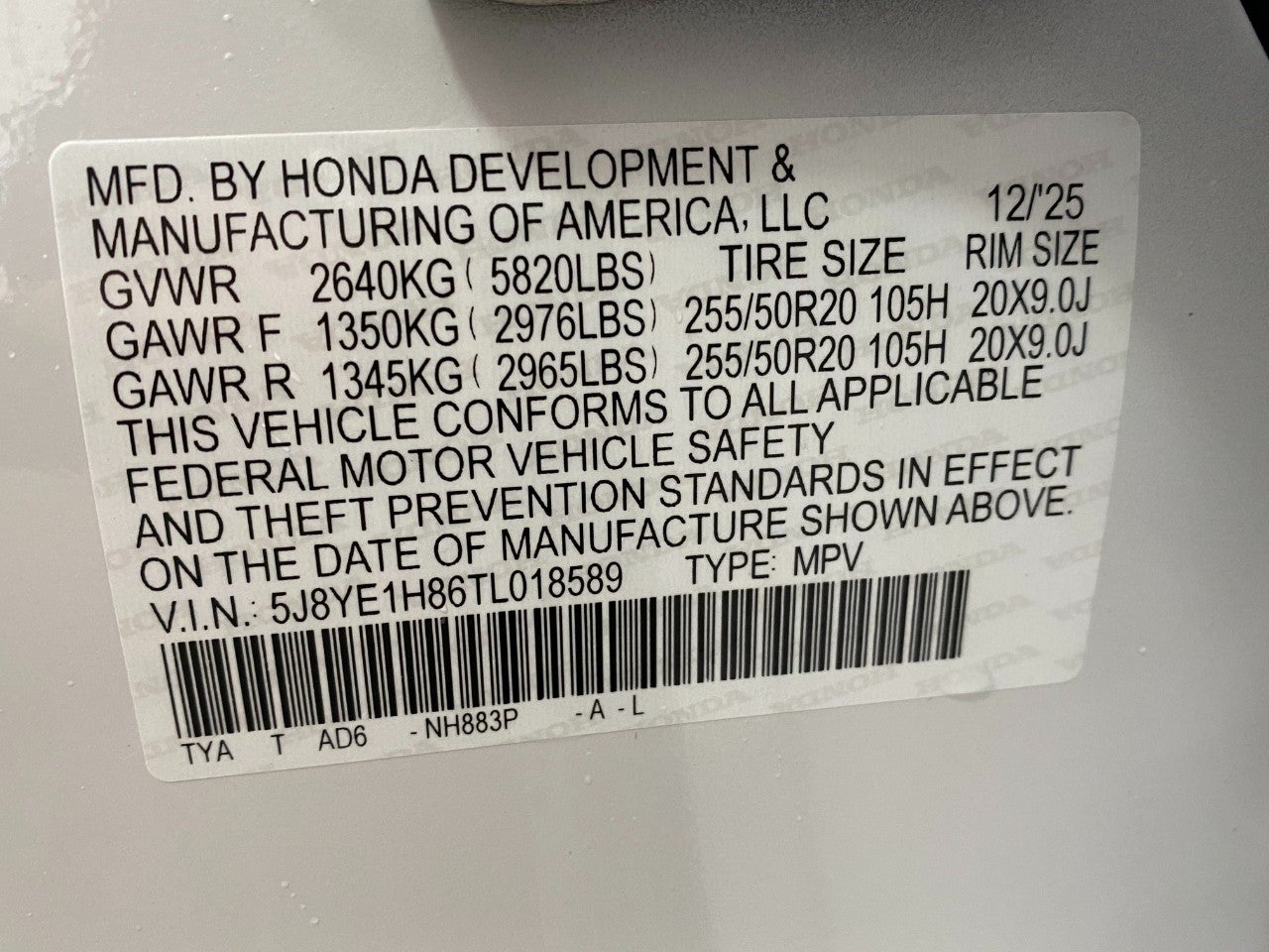 2026 Acura MDX SH-AWD w/Advance Package