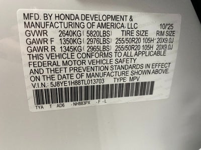 2026 Acura MDX SH-AWD w/Advance Package