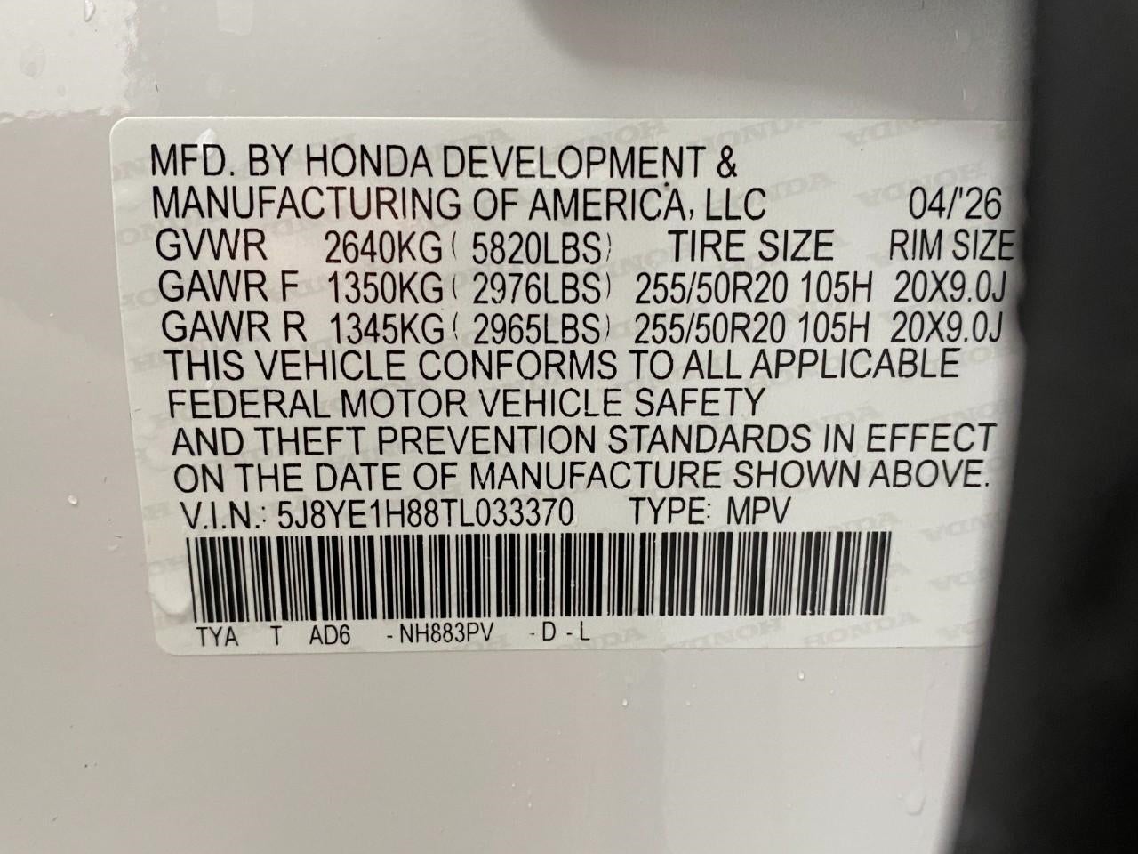 2026 Acura MDX SH-AWD w/Advance Package