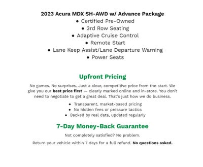 2023 Acura MDX SH-AWD w/Advance Package