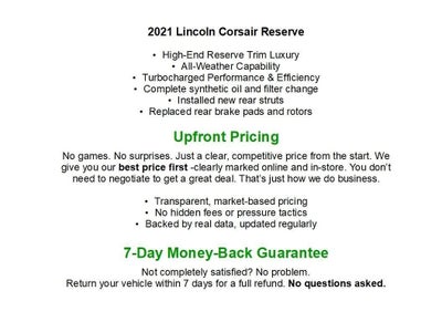 2021 Lincoln Corsair Reserve AWD