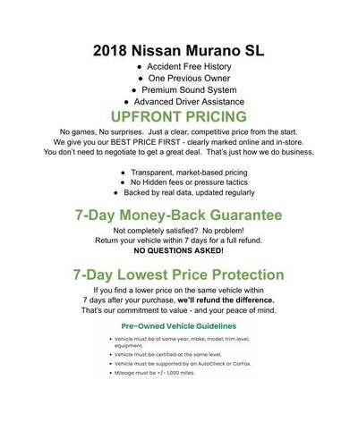 2018 Nissan MURANO SPORT UTILITY