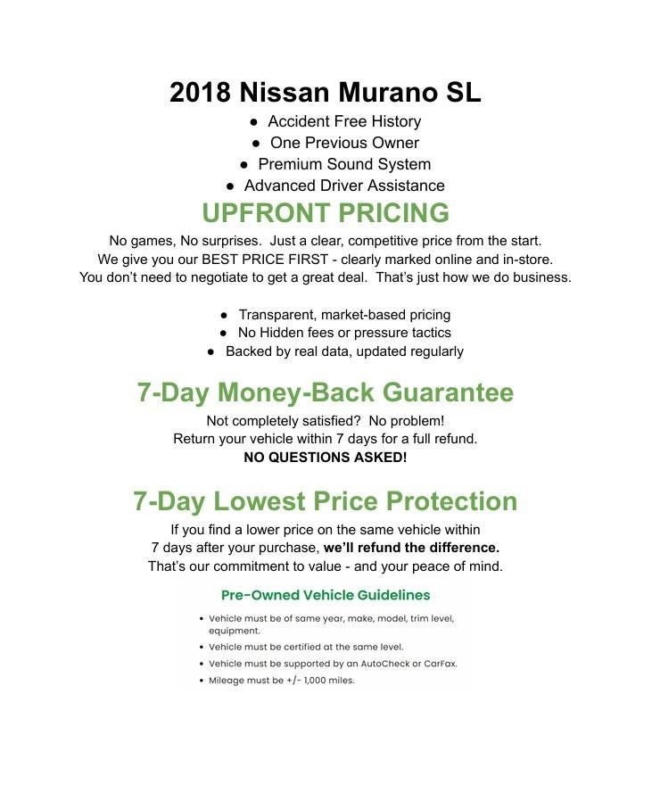 2018 Nissan MURANO SPORT UTILITY