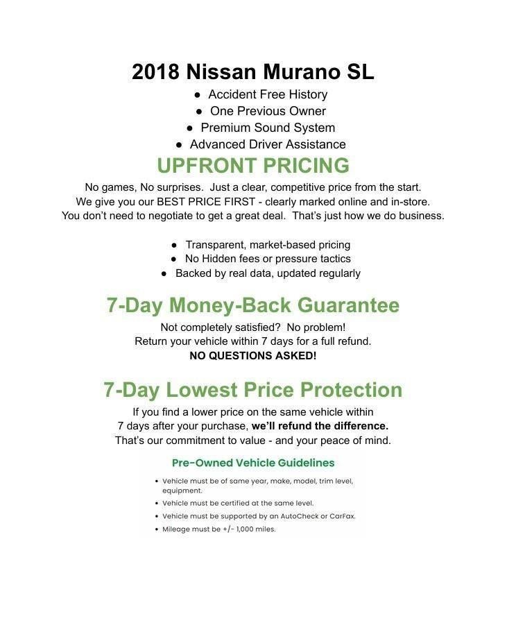 2018 Nissan Murano AWD SL