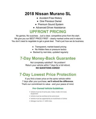 2018 Nissan MURANO SPORT UTILITY