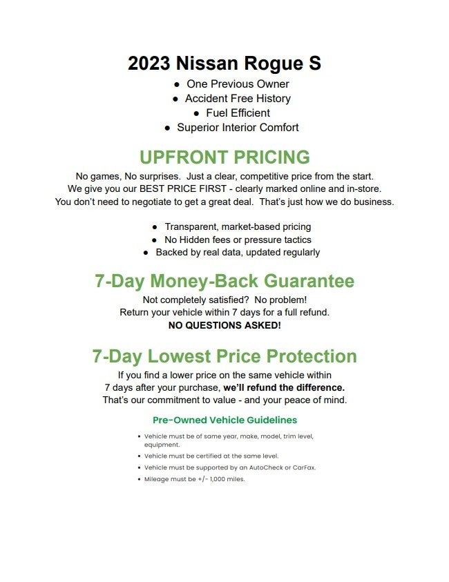 2023 Nissan Rogue AWD S