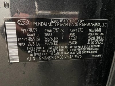 2022 Hyundai Santa Fe SEL AWD