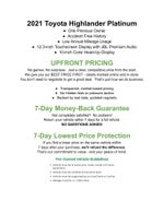 2021 Toyota Highlander Platinum AWD