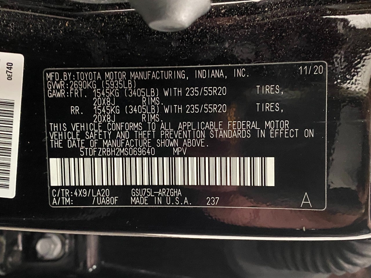 2021 Toyota Highlander Platinum AWD
