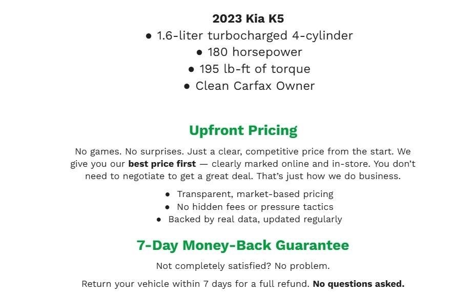 2023 Kia K5 GT-Line Auto AWD