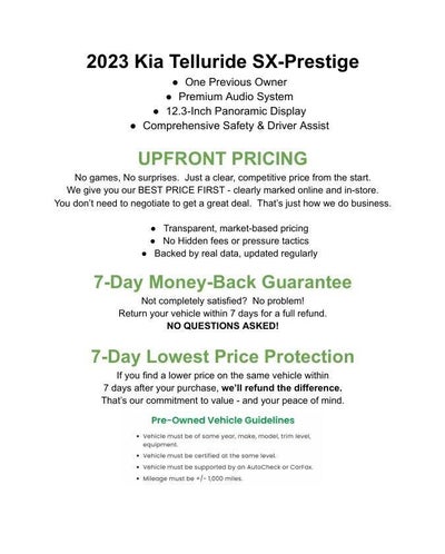 2023 Kia Telluride SX Prestige AWD