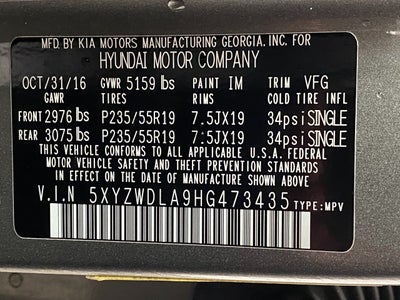 2017 Hyundai Santa Fe Sport 2.0T Auto AWD
