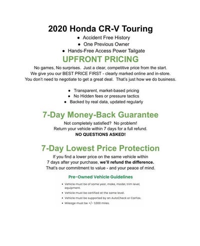 2020 Honda CR-V Touring AWD
