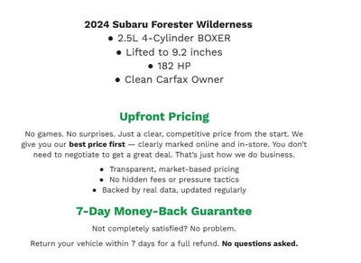 2024 Subaru Forester Wilderness AWD