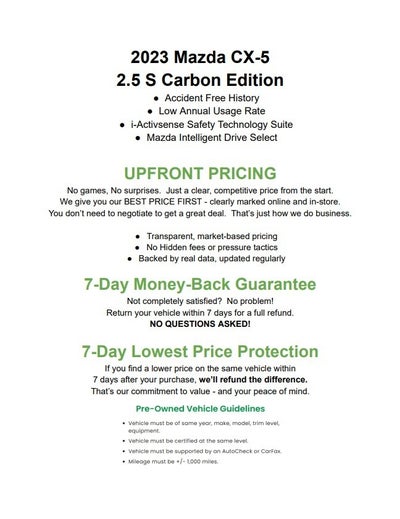 2023 Mazda Mazda CX-5 SPORT UTILITY