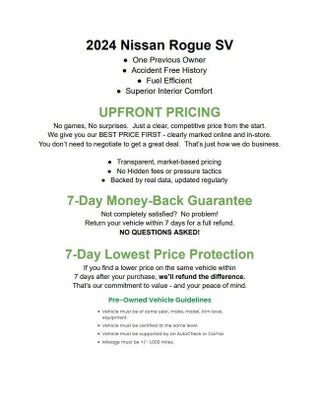 2024 Nissan Rogue AWD SV