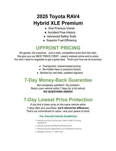 2025 Toyota RAV4 Hybrid XLE Premium AWD