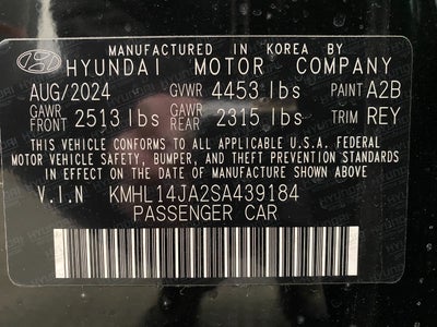 2025 Hyundai Sonata SEL FWD