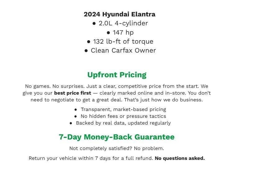 2024 Hyundai Elantra SEL IVT