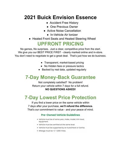 2021 Buick Envision AWD 4dr Essence