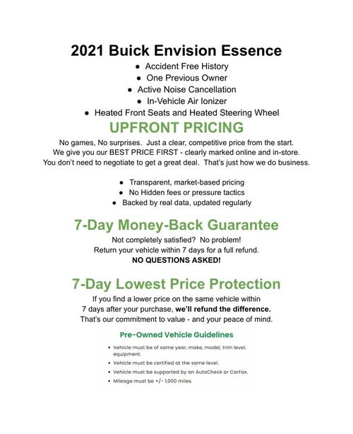 2021 Buick Envision AWD 4dr Essence
