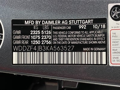 2019 Mercedes-Benz E-Class E 300 RWD Sedan