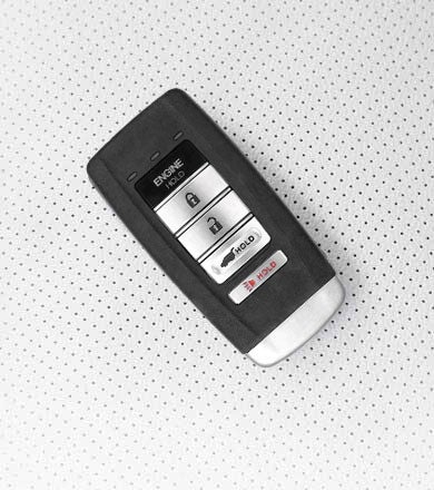 Zoomed view of a car key